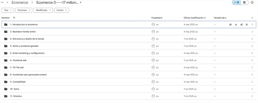Curso Ecommerce 2025 + Estrategia De Escalado Para Llegar a 2k Usd Al Día